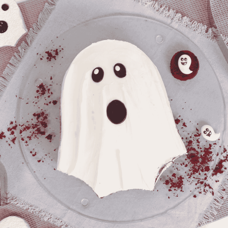 Haunted Velvet Cake