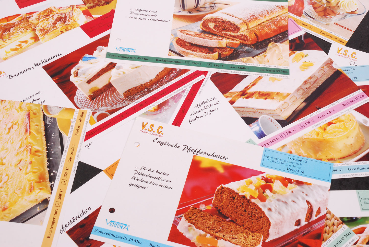 Zufälliges Rezeptkarten-Set