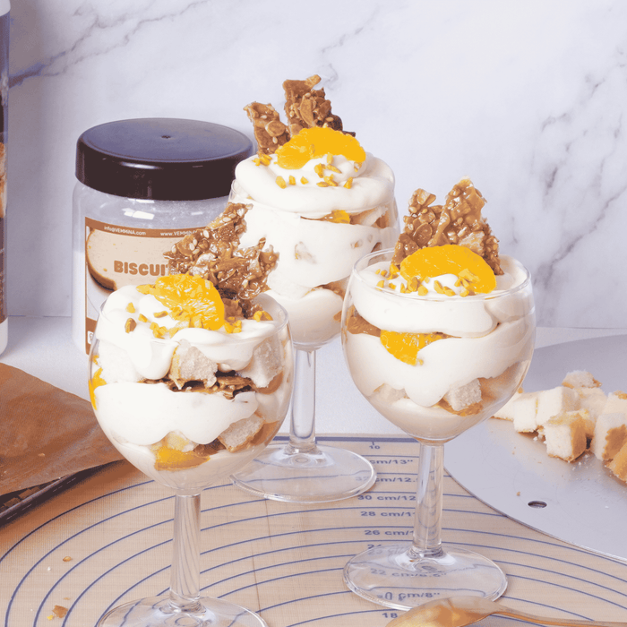 Bienenstich Dessert mit Mandarinen