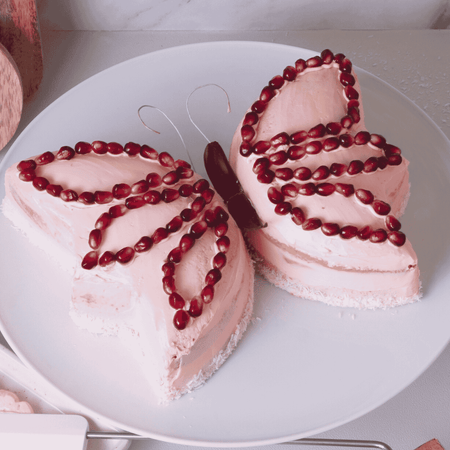 Dessert: Fruchtiger Falter - Erdbeer-Schmetterling