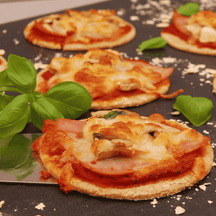 Pizzataler mit Haferflocken