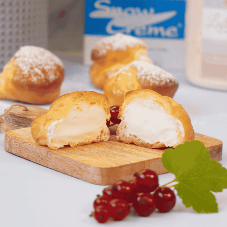 Windbeutel mit Snow Creme