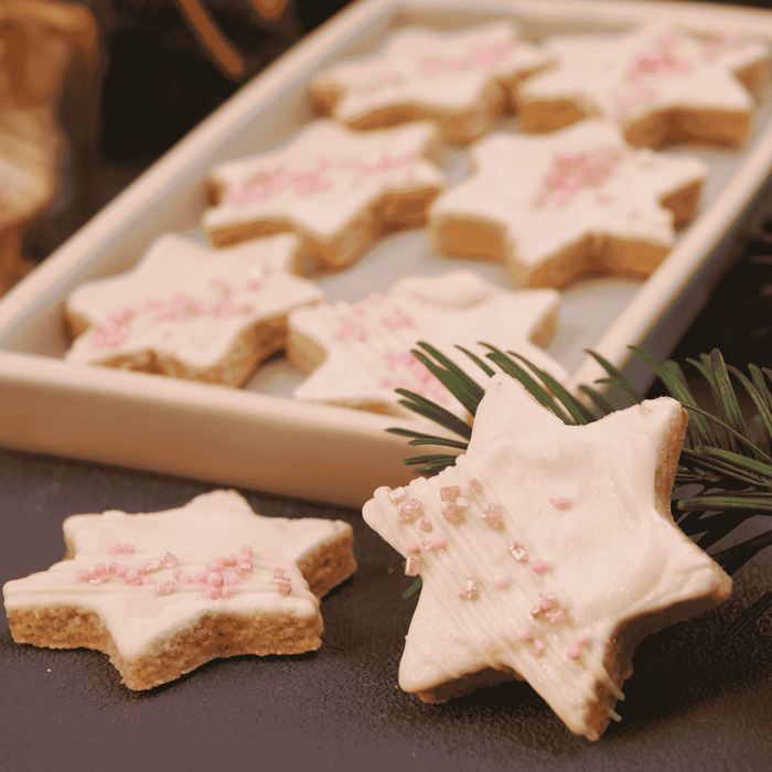 Zimtsterne mit Mandelgrieß