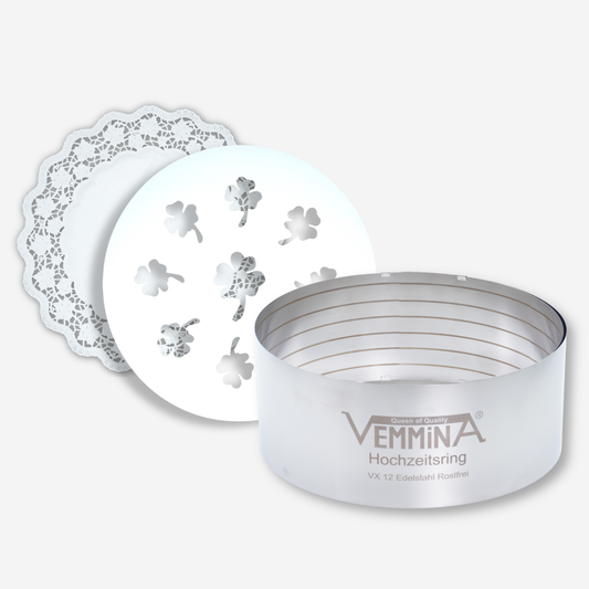 Hochzeitsring + Geschenk (Schablone & Tortenspitzen)